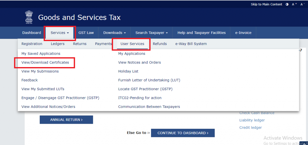 How to download GST Certificate