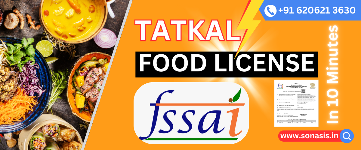 Apply tatkal food license_sonasis