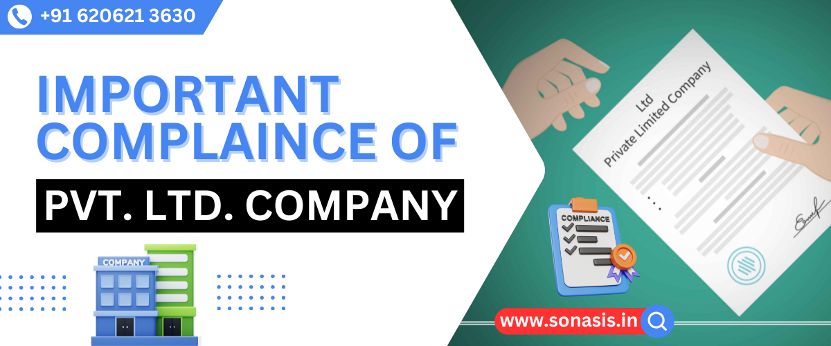 What are the important annual compliance for Private limited company in Ranchi