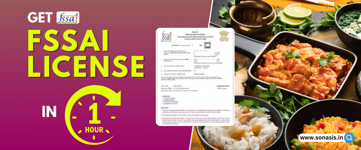 Get Your FSSAI License in Just 1 Hour