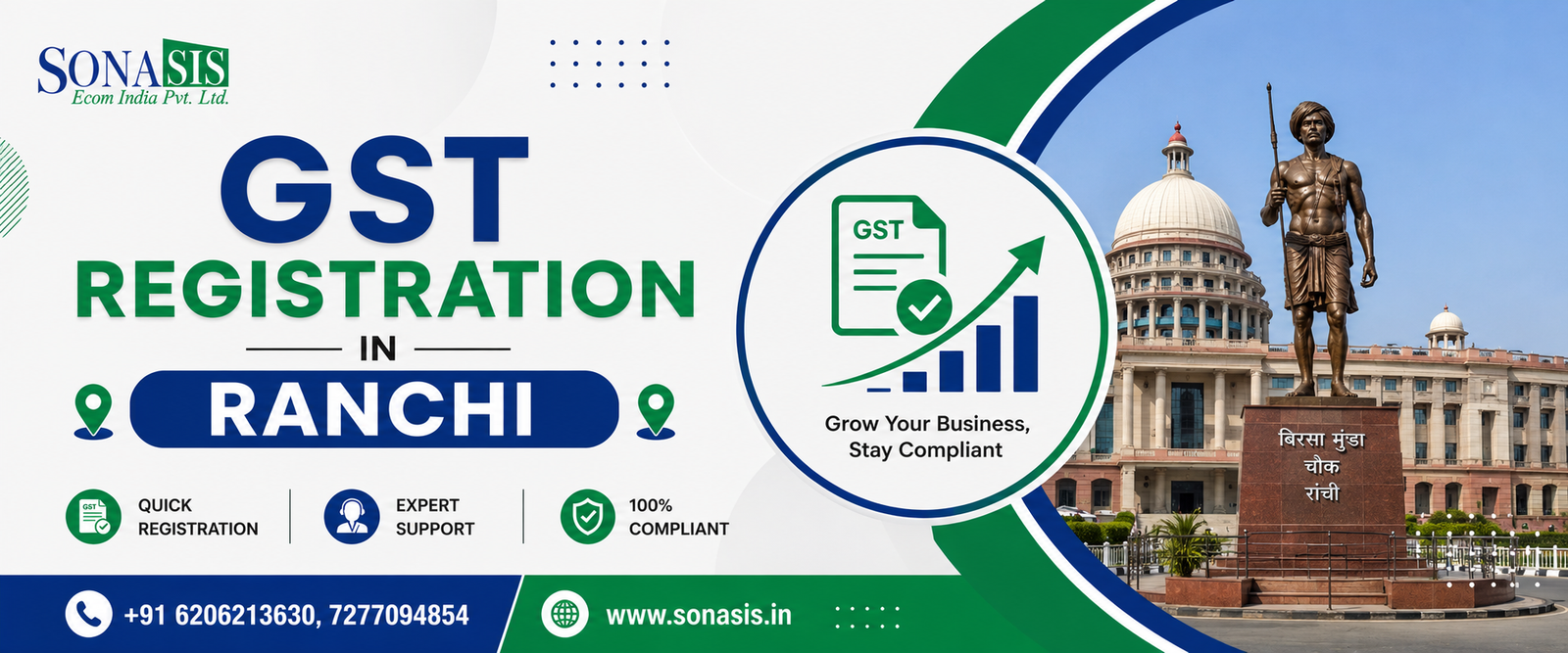 GST REGISTRATION IN RANCHI_SONASIS