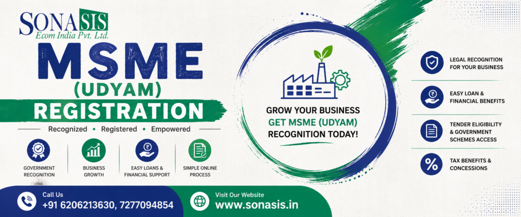 MSME (Udyam) Registration in Ranchi – Apply Online Easily